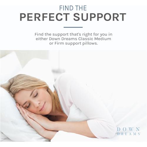 Down Dreams Manchester Mills Classic Pillows - Queen/Firm Support 2-Pack