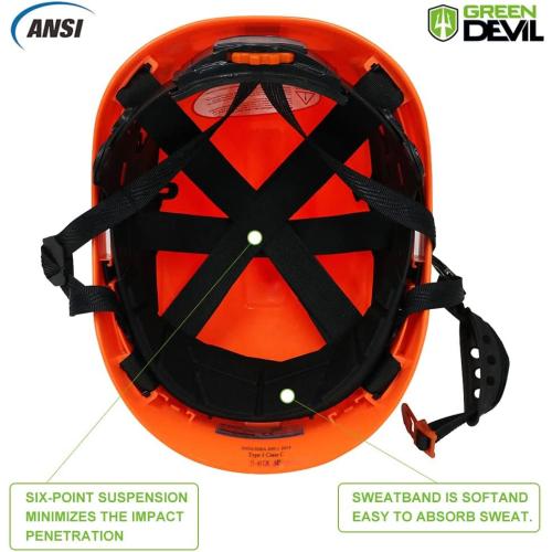 Forestry Safety Helmet Chainsaw Helmet with Mesh Face Shield and Ear Muffs 3 in 1 Forestry Hard Hat