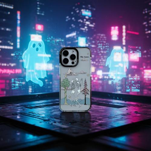 for iPhone 16 Pro Max Case, Tarot Skeleton Lovers & Nature Scene Design, Military-Grade Drop Protection, Soft Slim TPU Protective Cover with Camera Protection for Teens