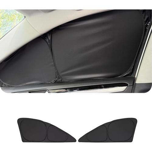 Custom Fit Sun Shade Kit for 2026-2027 Toyota RAV4 Windshield& Windows UV Blocking Heat Insulation Protector Privacy - Upgrade Accessories (Full Set/Front Windshield Black)‼️light dirt and good condition and incomplete‼️