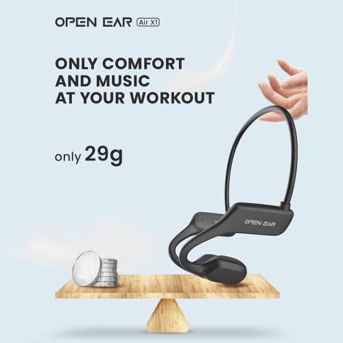 Bone Conduction Headphones Head Set Bluetooth Sport Open Ear Headphones Wireless Bluetooth Cycling Ear Bone Headphones Bluetooth with Mic Waterproof Bone Conducting Earphones for Running Workout Gym