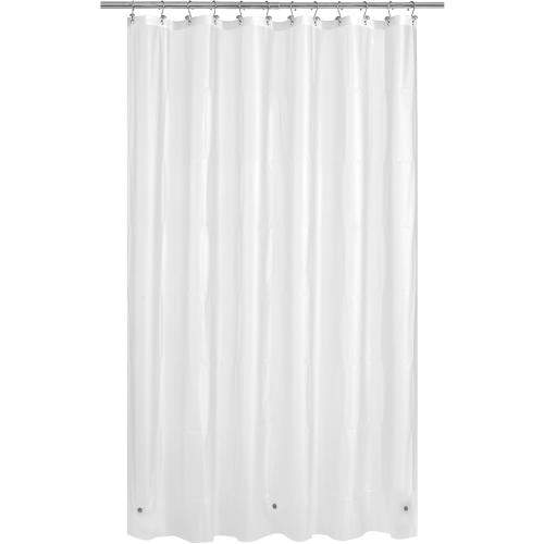 Mrs Awesome 72x96 X-Long Frosted Shower Curtain Liner with Magnets, Extra Long PEVA Plastic Shower Curtain for Bathroom, 72 x 96, Frost