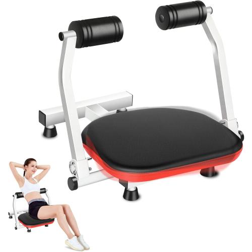 Ab Workout Equipment, Ab Machine for Stomach Workout, Ab Crunch Machine with Waist Twisting Plate, Sit Up Exercise Equipment for Home Fitness Workouts
