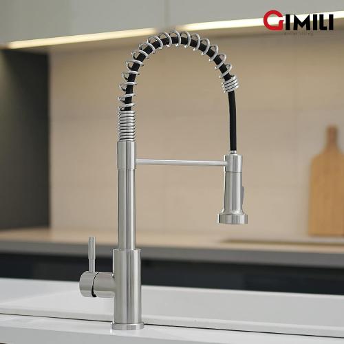 GIMILI Kitchen Faucet with Pull Down Sprayer Brushed Nickel
