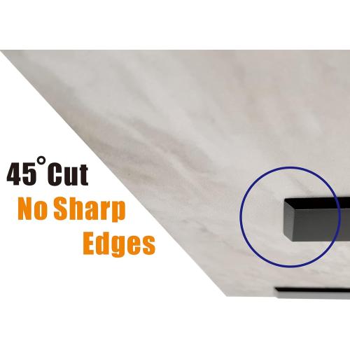 （2-Pack） Free Hanging T Shelf Bracket, Solid Heavy Duty Steel Knee Wall Hidden Granite Countertop Support Floating Bracket Hardware, Universal ,12 Inch , DIY Projects , Screws Included