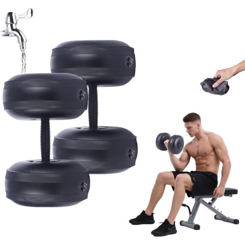 Water Filled Dumbbells Set - Water Filled Weights - Portable Travel Weights - Weights Adjustable Dumbbells - Portable Fitness Equipment - Strength Training - Fitness and Shaping