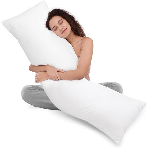 Utopia Bedding Full Body Pillow for Adults (White, 20 x 54 Inch), Long Pillow Insert for Sleeping, Ideal for Side Sleepers