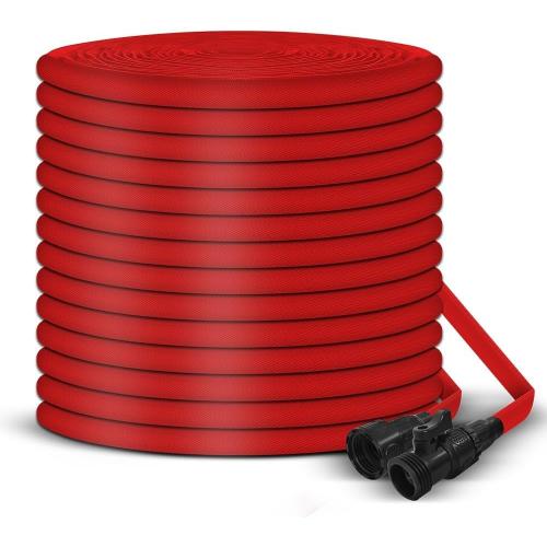 Garden Hose, 75FT Water Hose, Outdoor Hose with 3/4 Fittings, Water Pipe, Convenient Storage Useful House Gifts for Lawn Car Watering Plants Red