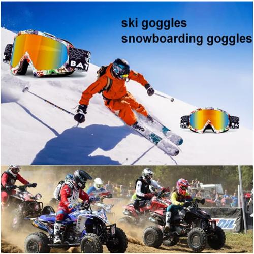 Black and Gold Zsling OTG Ski Snow Goggles, UV Protection Anti Fog Snowboard Goggles for Men Women Youth