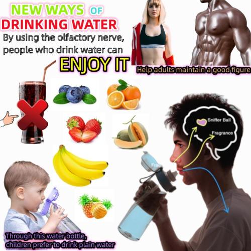 Air Gourde Starter Up Set with 1 Aroma Pods, 650ml Air Bottle Fruit Drink Fresh Water Fragrance and %0 Cup Water for and Outdoor Gym (2.0 Matte Black 1 Random Pod)