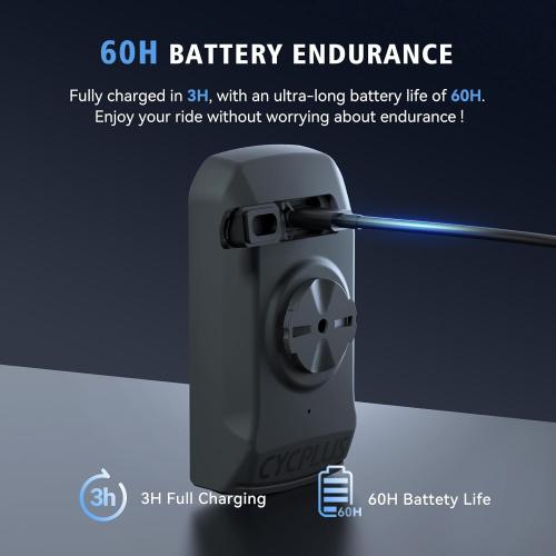 CYCPLUS GPS Wireless Bike Computer, Cycling Computer GPS with Bluetooth/ANT , Bike Speedometer with 2.9 LCD Screen, Auto Backlight IPX6 Waterproof (New Upgraded)