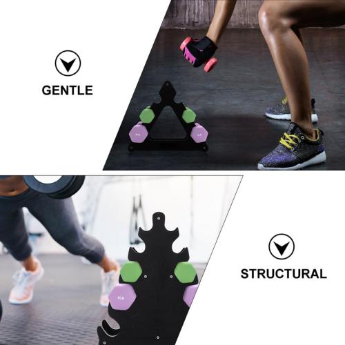 BESPORTBLE 2pcs Vertical Dumbbell Rack Stand Dumbbell Display Storage Fitness Equipment Accessories