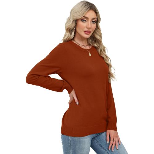WIHOLL Sweaters for Women Lightweight Pullover Tops Long Sleeve Shirts Crewneck Fashion Clothing Fall Outfits 2026 size XL