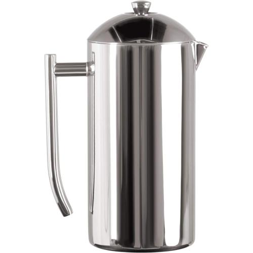 Frieling Double-Walled Stainless Steel French Press Coffee Maker - 44 oz, Polished, Extra Large Stainless Steel Coffee Press for Commercial Use - Camping Coffee Makers & Tea Press