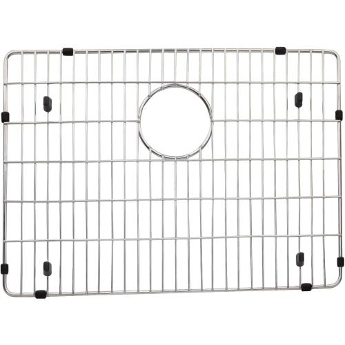 EBG1914 Stainless Steel Sink Grid and Protector, 19 x 14 With Rear Drain for Single Bowl Kitchen Sink Bottom