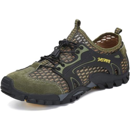 Size/8.5 FLARUT Men's Sandals Barefoot Hiking Shoes Quick Dry Breathable Mesh Lightweight Outdoor Training Water Walking Shoes