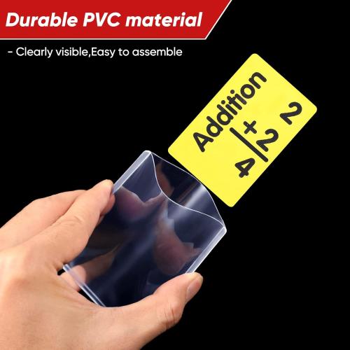 550 Clear Plastic Card Sleeves - 3 x 4 Inches, Protective Holders for Baseball, Sports, Trading & Game Cards