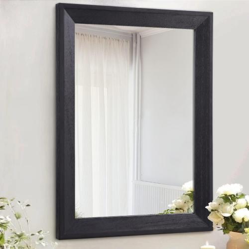 AAZZKANG Wall Mirror Black Wood Framed Rectangle Mirrors for Wall 16x12