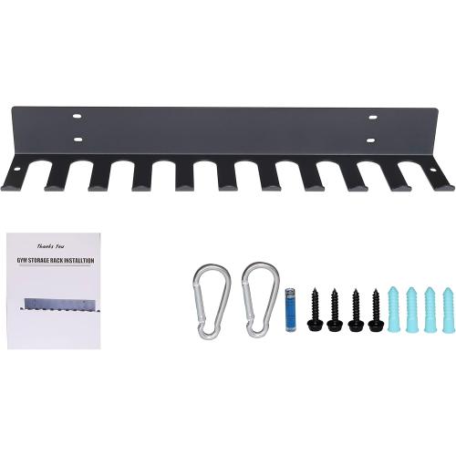 Home Gym Storage Rack, Extra Long 23‘Barbell Rack Weight Room Organizer 11 Prong Gym Equipment Storage Rack for Gym Accessories Like Fitness Bands,Resistance Bands,Straps,Foam Rollers,Barbell