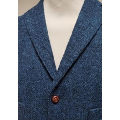 RUNTINGJIA Mens Lapel Suit Vest Tweed Herringbone Business Formal Sleeveless Waistcoat