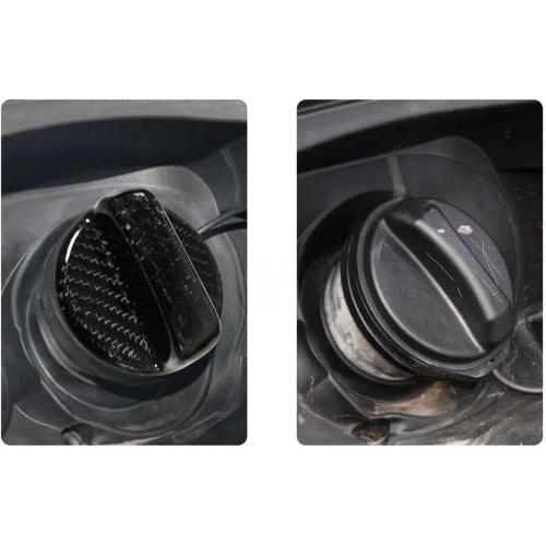Racing Carbon Fiber Style Gazoo Gas Fuel Cap Cover Compatible For Toyota GR Gazoo Racing/Supra/Corolla Parts Sport 86 Yaris Grmn
