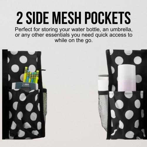 Utility Tote Bag with Zipper Top - Large Multipurpose Tote Organizer Bag