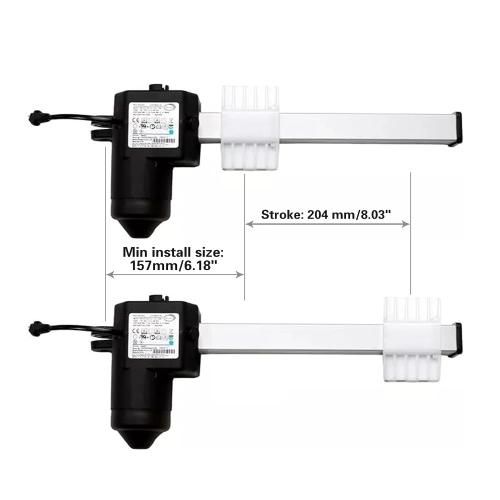 Recliner Limoss 450427 Motor Replacing Model 452601 451011 MD140-02-L1-157-204 Actuator Replacement with Power Supply AC Cord