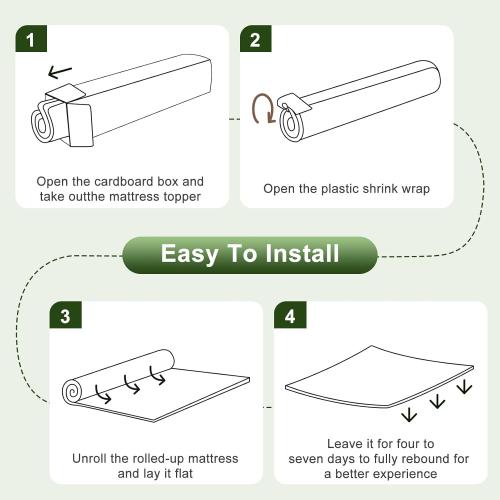 Premium Foam Queen Mattress Topper 3 Inch, Medium Firm Bed Pad for Supportive Sleep and Pressure Relief, Durable Foam Layer , Gray