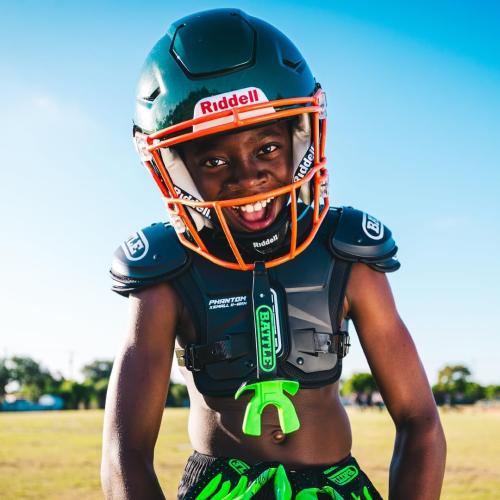 Battle Sports Phantom Football Shoulder Pads, Youth Size, Lightweight Design with Impact Protection