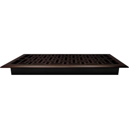 Decor Grates AJH614-RB Oriental Floor Register, 6X14 Inches, Rubbed Bronze Finish