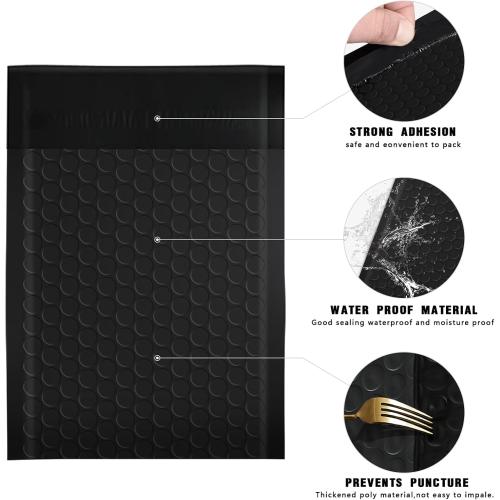 52 Pack Bubble Mailers 4x8inch Padded Envelopes Thin Mailing Envelopes Waterproof Bubble Opaque Padded Mailers Self Seal Adhesive Shipping Bags for Mailing Jewelry Makeup Small Business