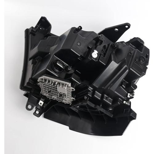 FIONE LED Headlight Assembly Compatible with Dodge Ram 1500 2019-2022 Black Cover Headlamp Right Passenger Side 68533274AA CH2503320