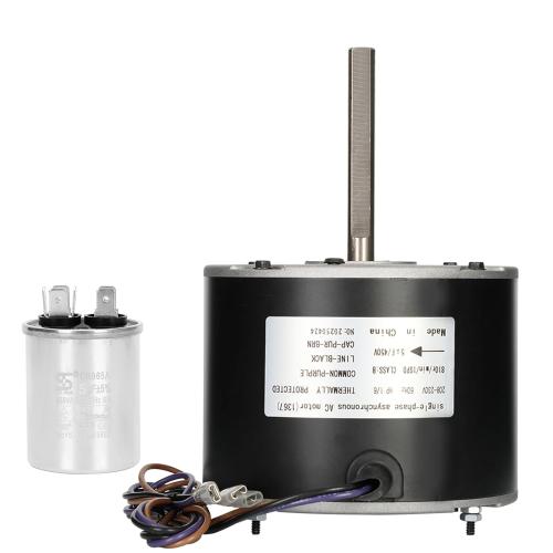 Fan Motor Replaces Goodman 0131M00060SP, 1/6HP, 1Speed, 208-230V, YDK-120S83262-01 Zongshan Broad-Ocean, a Genuine OEM Repair Part