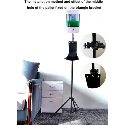 Drip Tray for Wall Mounted Soap Dispenser, Prevent Dripping and Spraying, Dispenser Stand, Black