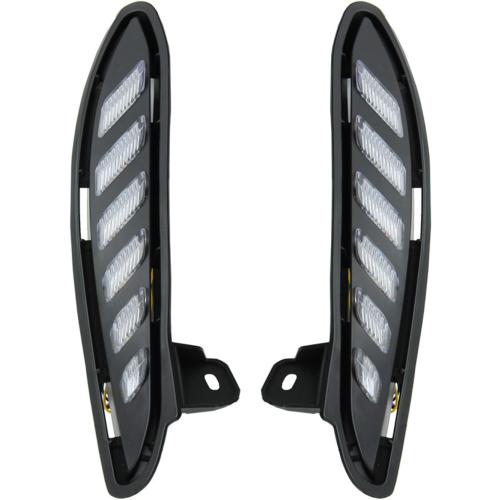 2Pcs/Pair Car DRL Daytime Running Driving Light W/Turn Signal Indicator Lamp, for Toyota Venza Harrier 2021 2022