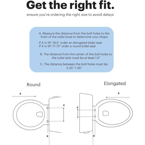 Brondell Bidet Toilet Seat Non-Electric Swash Seat, Fits Round Toilets, White – Dual Nozzle System, Ambient Water Temperature – Bidet with Easy Installation