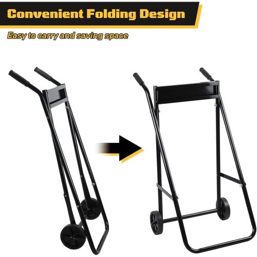 Outboard Boat Motor Stand,Outboard Motor Stand,165LB Load Outboard Motor Carrier,Boat Motor Stand with Wheels,Portable Boat Motor Engine Trolley for Motor Repair, Maintenance,Storage