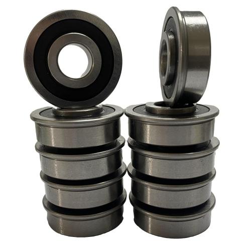 DEEG 10PCS Flanged Ball Bearings ID 1/2 x OD 1-3/8for Lawn Mower, Wheelbarrows, Windmill,Carts & Hand Trucks Wheel Hub.Replacement for Marathon, Exmark, Stens, Prime Line ＆ Sunbelt and More