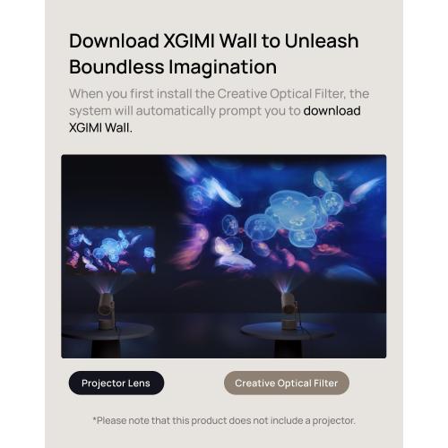 XGIMI Creative Optical Filter, Projector Lens Accessories, Designed for the XGIMI MoGo 3 Pro