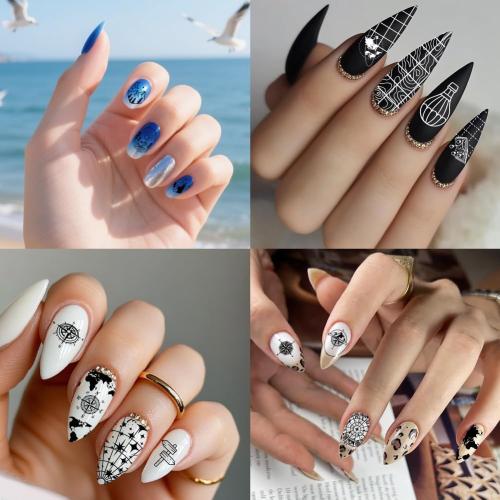 PH PandaHall 3pcs Travel Pattern Nail Stamp Plate Compass Map Pattern Print Art Template Stainless Steel Nail Image Plate Travel Theme Nails Art Stencils for Women DIY Printing 4.7x2.3 inch