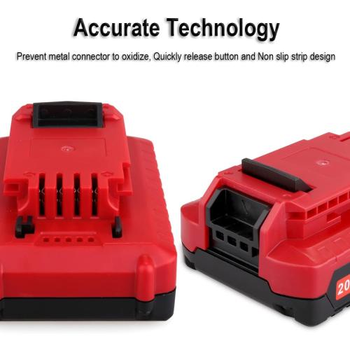 Biswaye 2 Pack 20V MAX Lithium Battery PCC680L Compatible with Porter Cable 20V Tools Battery PCC681L PCC682L PCC660 PCC641 PCC683L PCC685L PCC601 PCC670