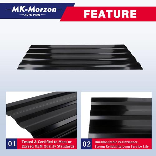 926-881 Black Weld-in Bed Floor Rust Repair Panel Compatible with Ford F-250 F-350 F-450 Super Duty Replaces# BC3Z9911215A BC3Z9911215B (2Pcs)