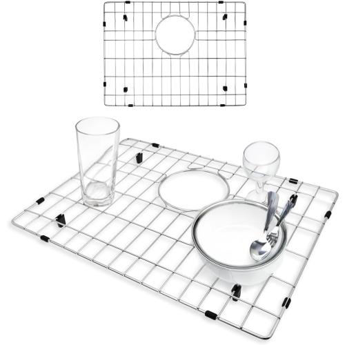 Size 19x14 Durable and Versatile Kitchen Sink Grid 19x14 - Kitchen Sink Grid for Bottom of Sink to Save Space, in Sink Dish Drying Rack
