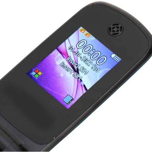Black ASHATA F4 Senior Flip Phone, 2G SOS Big Mobile Phone with Powerful Flashlight, 1.77 Screen, Dual SIM, High Volume, Basic Cell Phone for Elderly, 1200mAh Battery, Easy to Use (US)