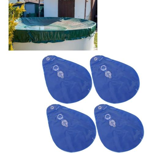 CDQL 10PCS Pool Cover Weights, Swimming Pool Cover Hanging Bag Water Bags, PVC Winter Pool Tarp Hanging Water Bag for Hot Tub (Type 2)