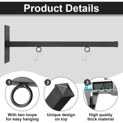 Stylish Clean Simple Design Hanging Sign Bracket Mounting Arms Sign Hanger for Home Office Classroom