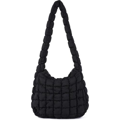 Rejolly Puffer Quilted Shoulder Bag for Women Puffy Bubble Tote Bag Lightweight Nylon Handbag Padded Soft Purse
