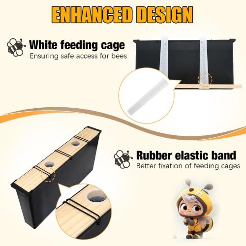 MayBee 2 Pack 6.5L Bee Pro Feeder Beekeeping Supplies Beehive Frame Feeder for Bee Feeding Deep Frame Beehive Feeders