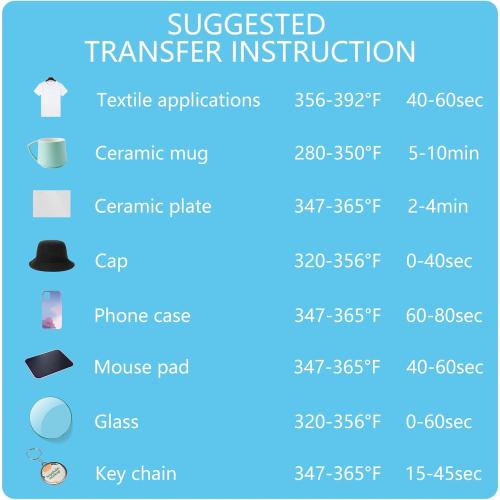 Size 13x19 HTVRONT Sublimation Paper 13x19 Inches - 150 Sheets Excellent Ink Release Sublimation Transfer Paper for Tumblers, Mugs, T-shirts