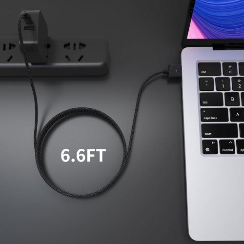 USB-C to Magnetic 3 Cable 140W for M4 MacBook Air Pro Charger, Magnetic Safe 3 Cable for MacBook Air (15''/13'' M4 2025, M3 2024, M2 2023, M2 2022), Pro (16/14 2024/2023/2021) 6.6ft